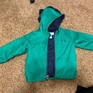 Columbia Sportswear toddler 2t winter coat with dinosaur spikes